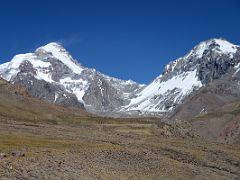 15 Aconcagua East Face And Ameghino From The Relinchos Valley Between Casa de Piedra And Plaza Argentina Base Camp